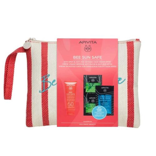 apivita-bee-sun-safe-set-anti-spot--anti-age-defense-face-cream-spf50-50ml--gift-express-beauty-face-mask-aloe-2x8ml--hair-mas